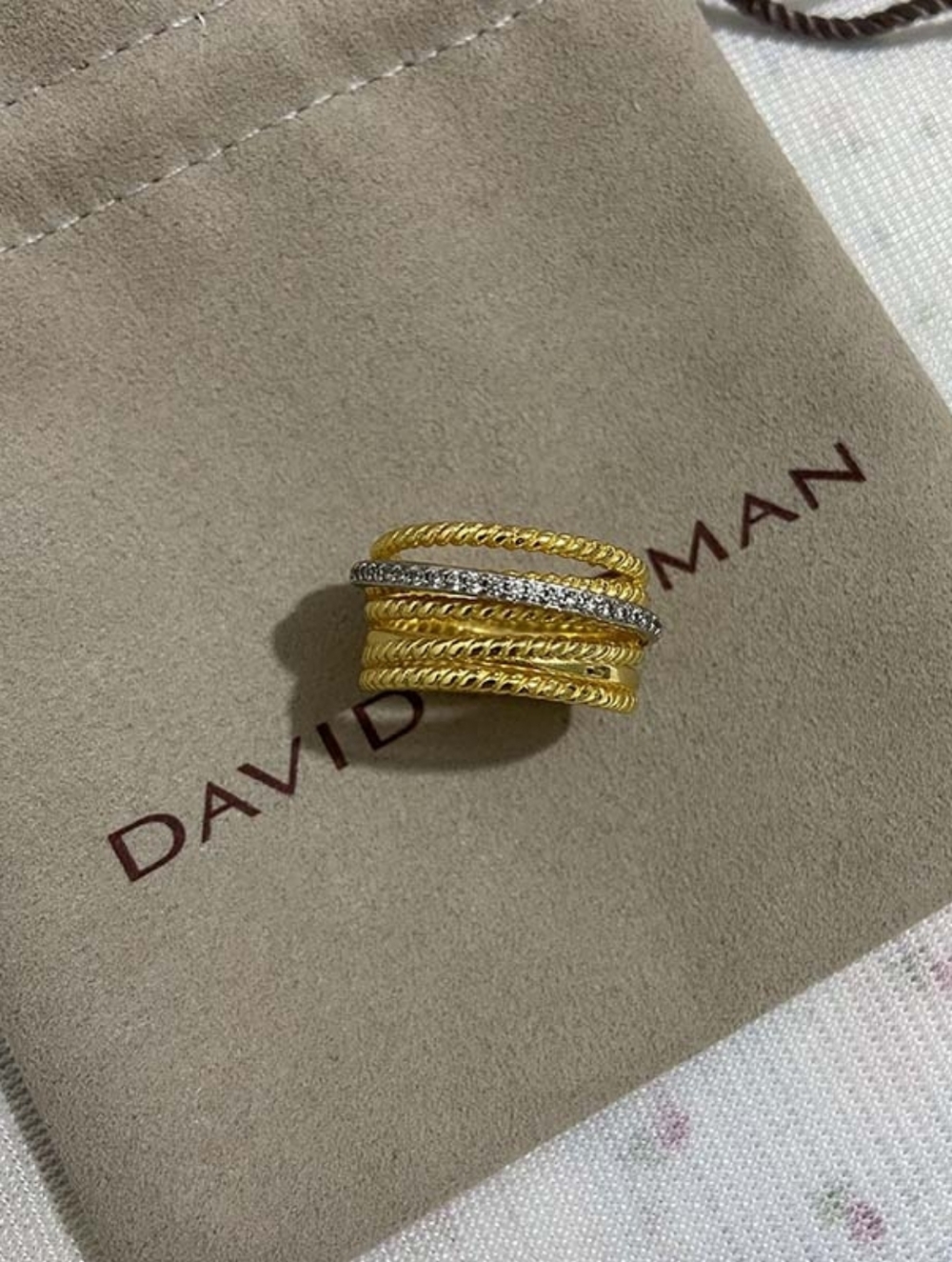 😁 David Yurman Cable Classics Collection: Two-Tone Multi-Wrap Ring